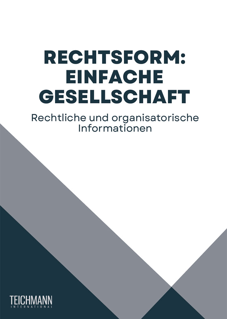 Rechtsformen Pro und Contra Einfache Gesellschaft